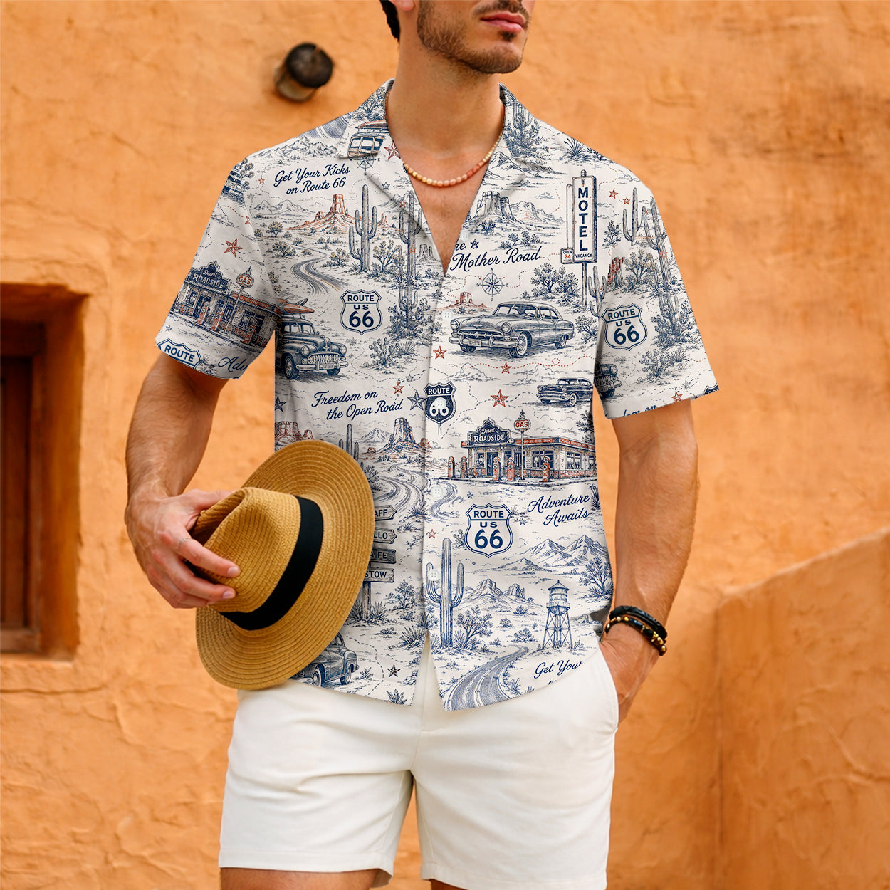 Route 66 The Mother Road Get Your Kicks Unisex Hawaiian Shirt