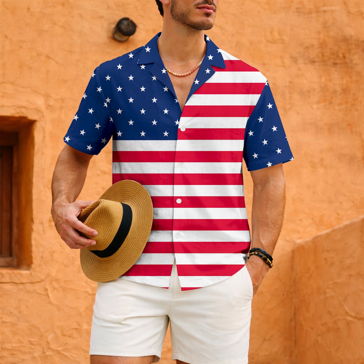American Flag Hawaiian Shirt