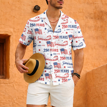 America 250th Anniversary Hawaiian Shirt – Semiquincentennial 250 Years Patriotic Since 1776