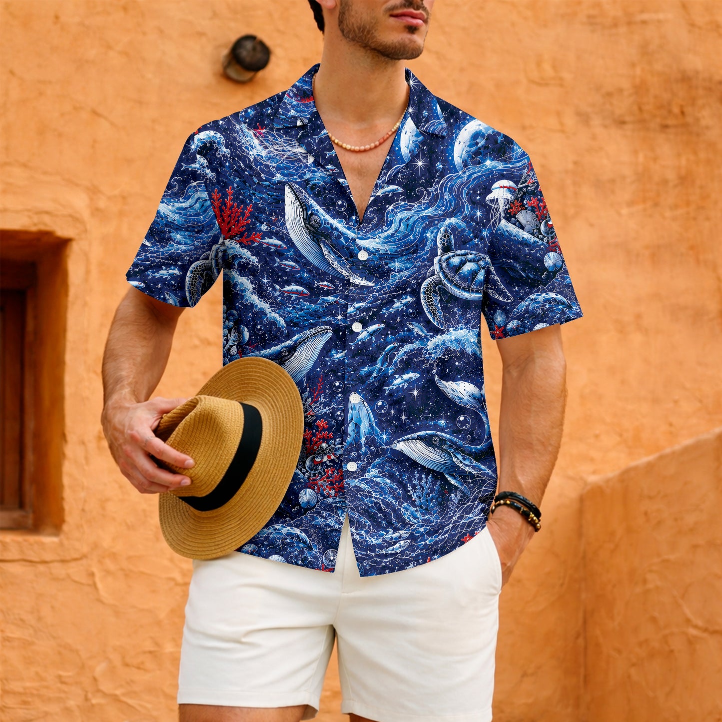 Still Standing The Watch Navy Hawaiian Shirt - Lighthouse Aloha Top