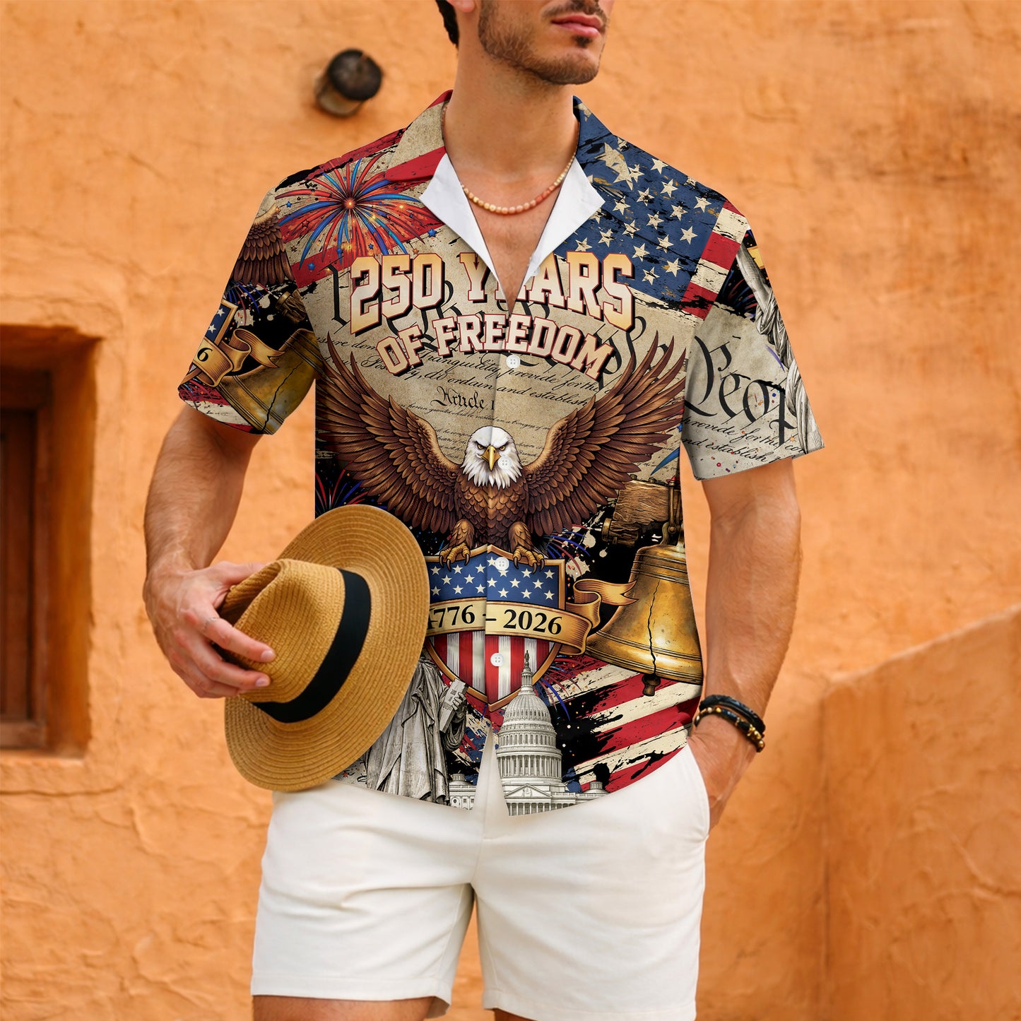 We The People 250 Years of Freedom - USA Hawaiian Shirt