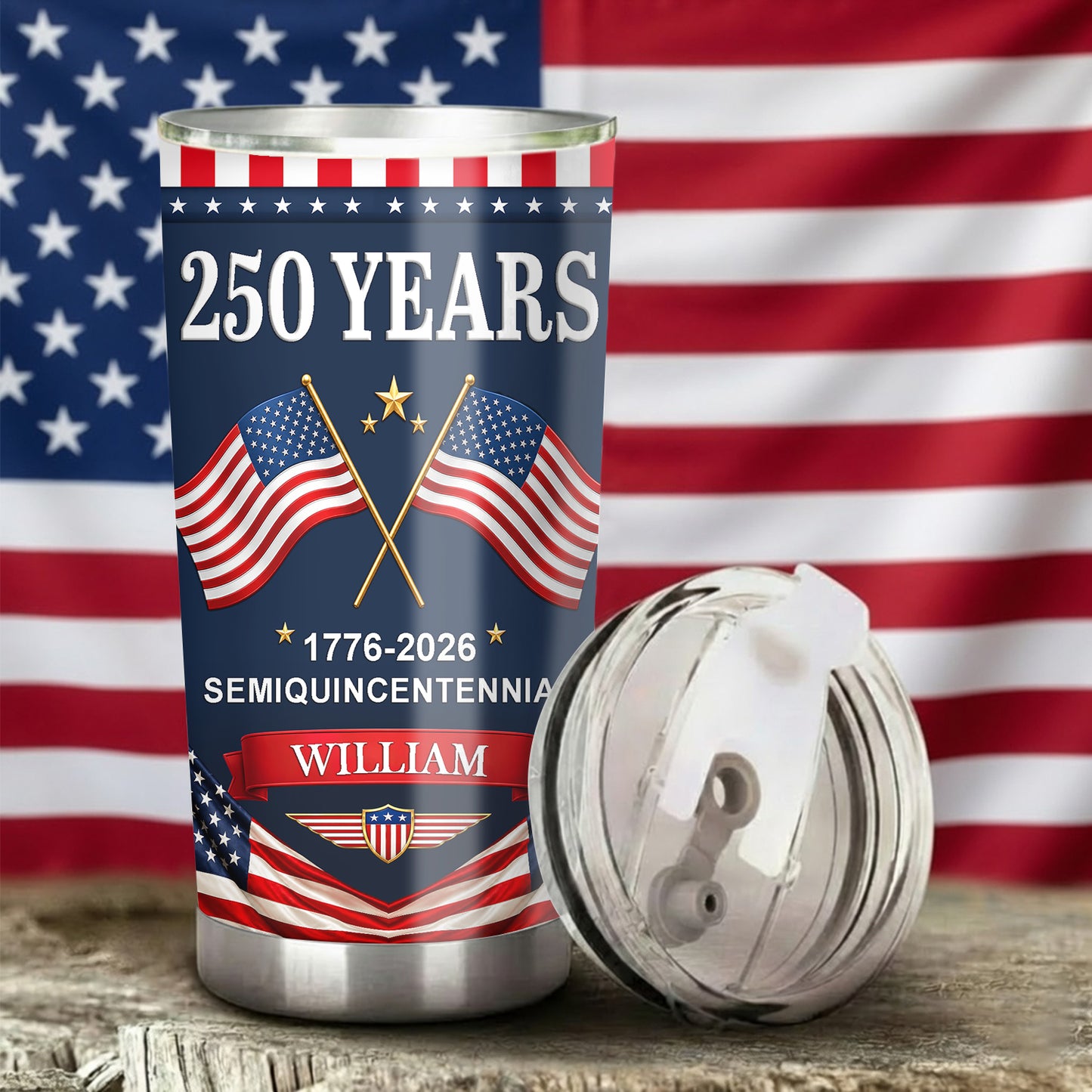Personalized 250 Years Semiquincentennial 20oz Tumbler