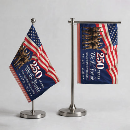 250th Anniversary Handheld Flag – USA Flag Design for Celebrations (1776-2026)