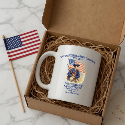 Personalized Descendant of a Patriot American Revolution Mug