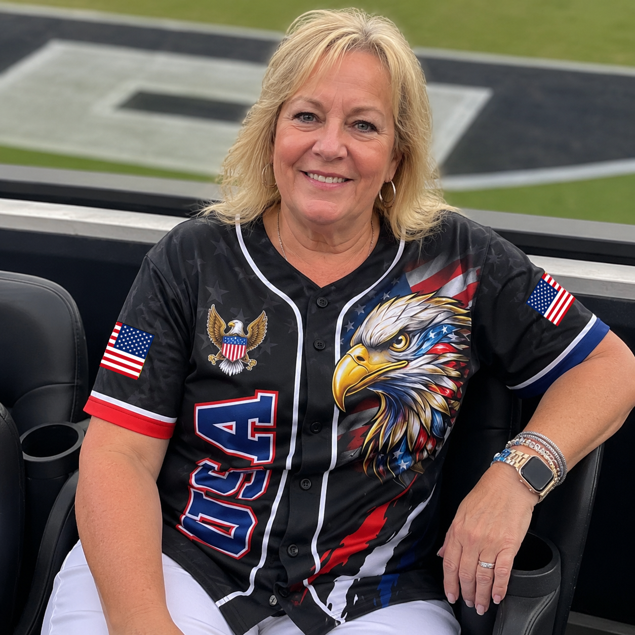 American Freedom Eagle - USA 250th Anniversary Baseball Jersey