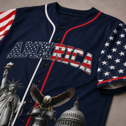 We The People America 250 Years - USA 250th Anniversary Baseball Jersey