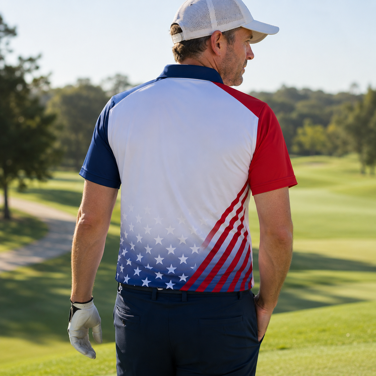 Patriotic Eagle 1776-2026 - USA 250th Anniversary Polo Shirt