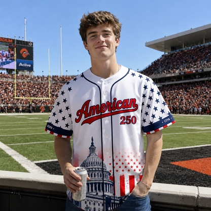 The Capitol Eagle Patriotic - USA 250th Anniversary Baseball Jersey