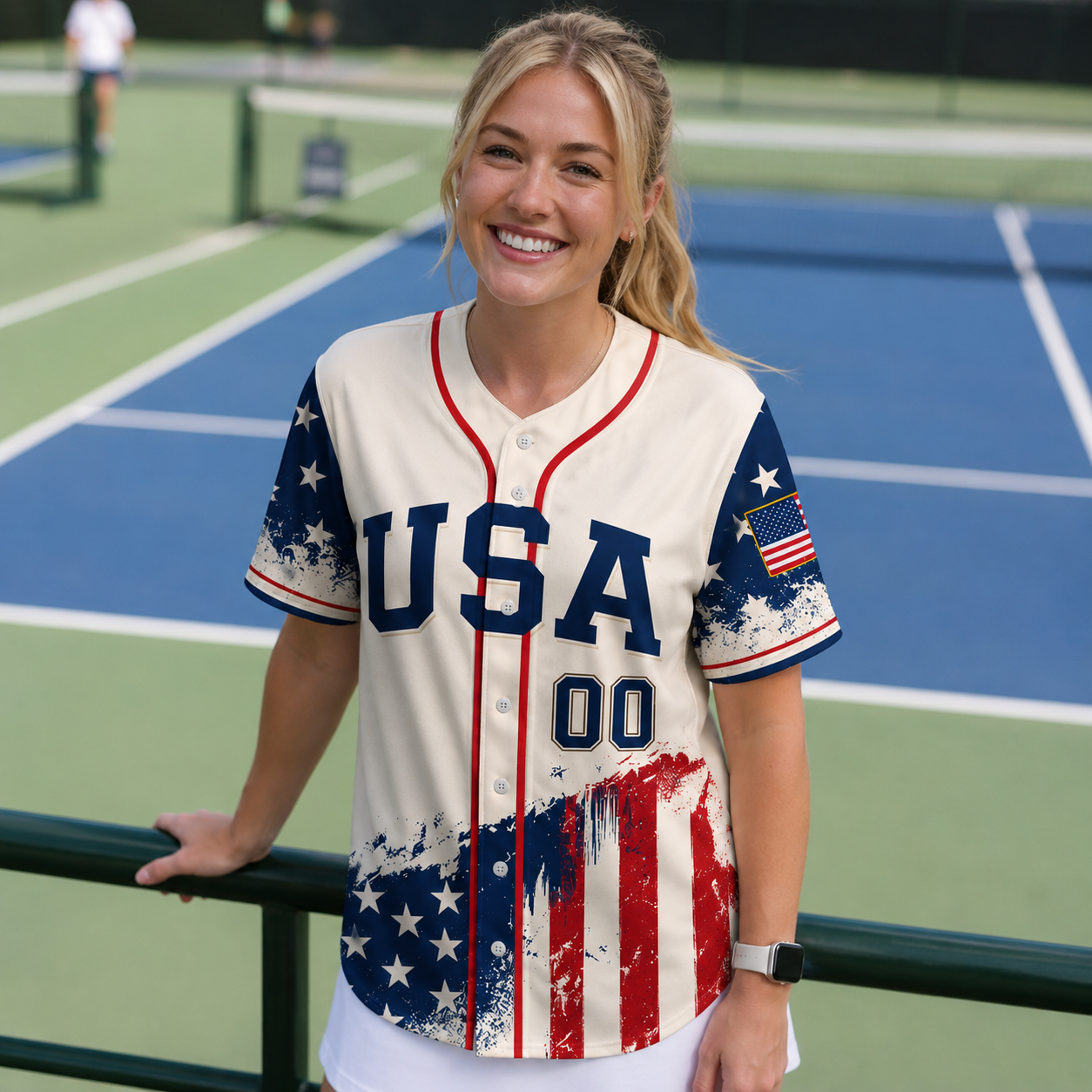 Personalized USA Flag Patriotic - USA 250th Anniversary Baseball Jersey
