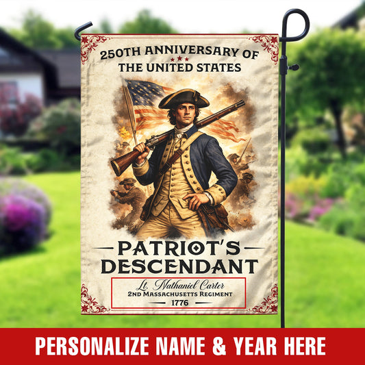 Personalized 250th Anniversary Flag - Patriotic Flag with US History and Patriot Legacy
