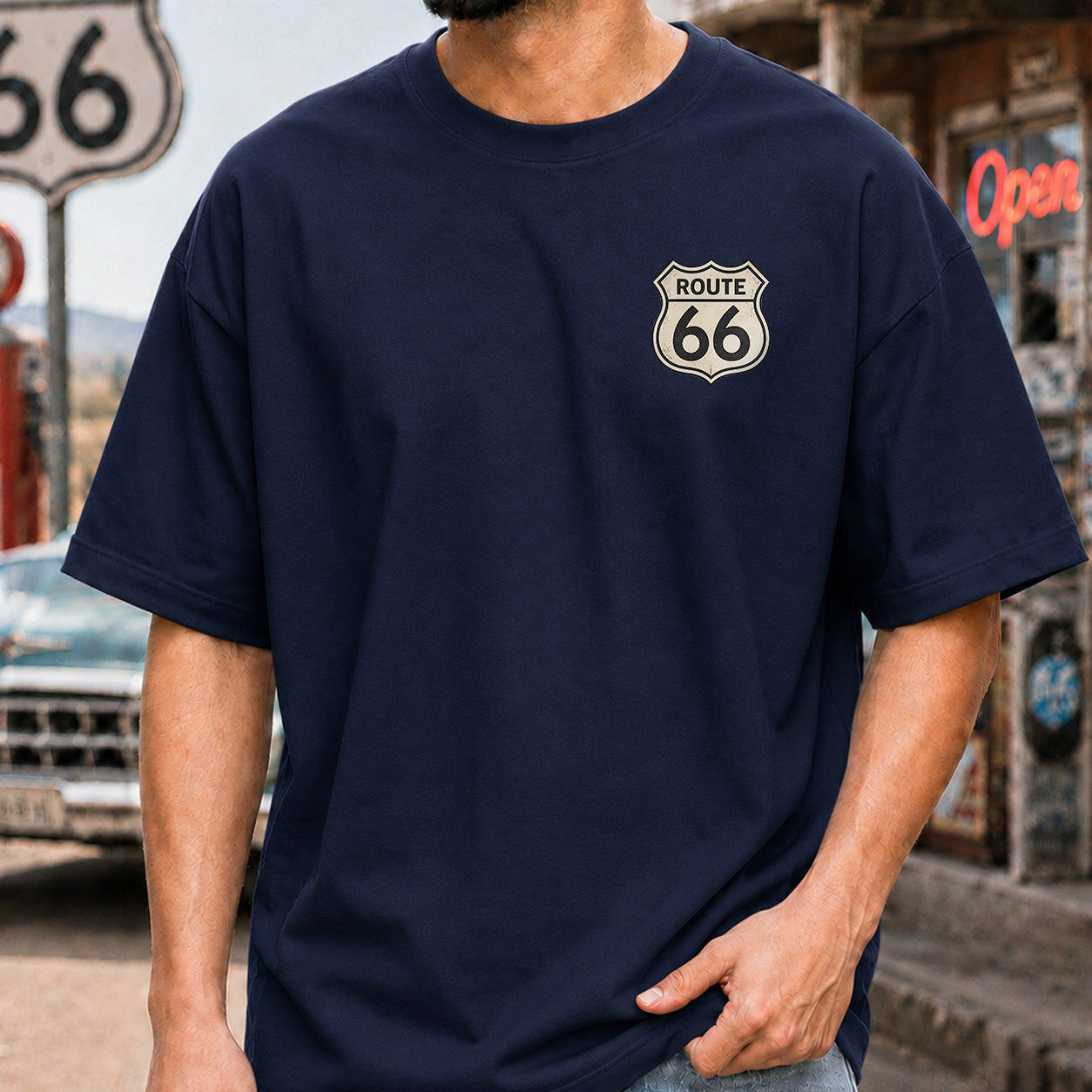 [Two Side] Route 66 Centennial 8 States 2448 Miles Unisex T-Shirt 1926-2026