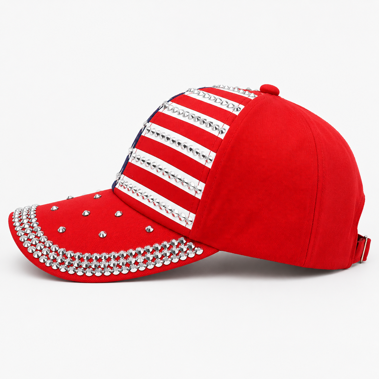 Rhinestone American Flag Sparkle 250 Years of Freedom Hat – Patriotic Baseball Cap