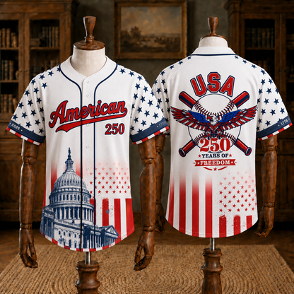 The Capitol Eagle Patriotic - USA 250th Anniversary Baseball Jersey