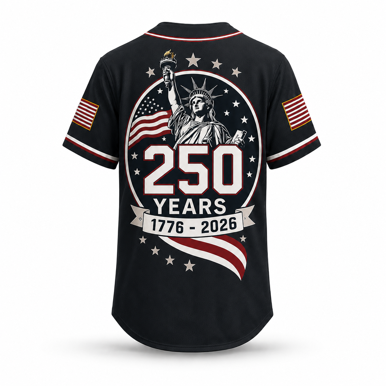 Unisex USA Flag - USA 250th Anniversary Baseball Jersey