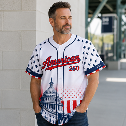 The Capitol Eagle Patriotic - USA 250th Anniversary Baseball Jersey