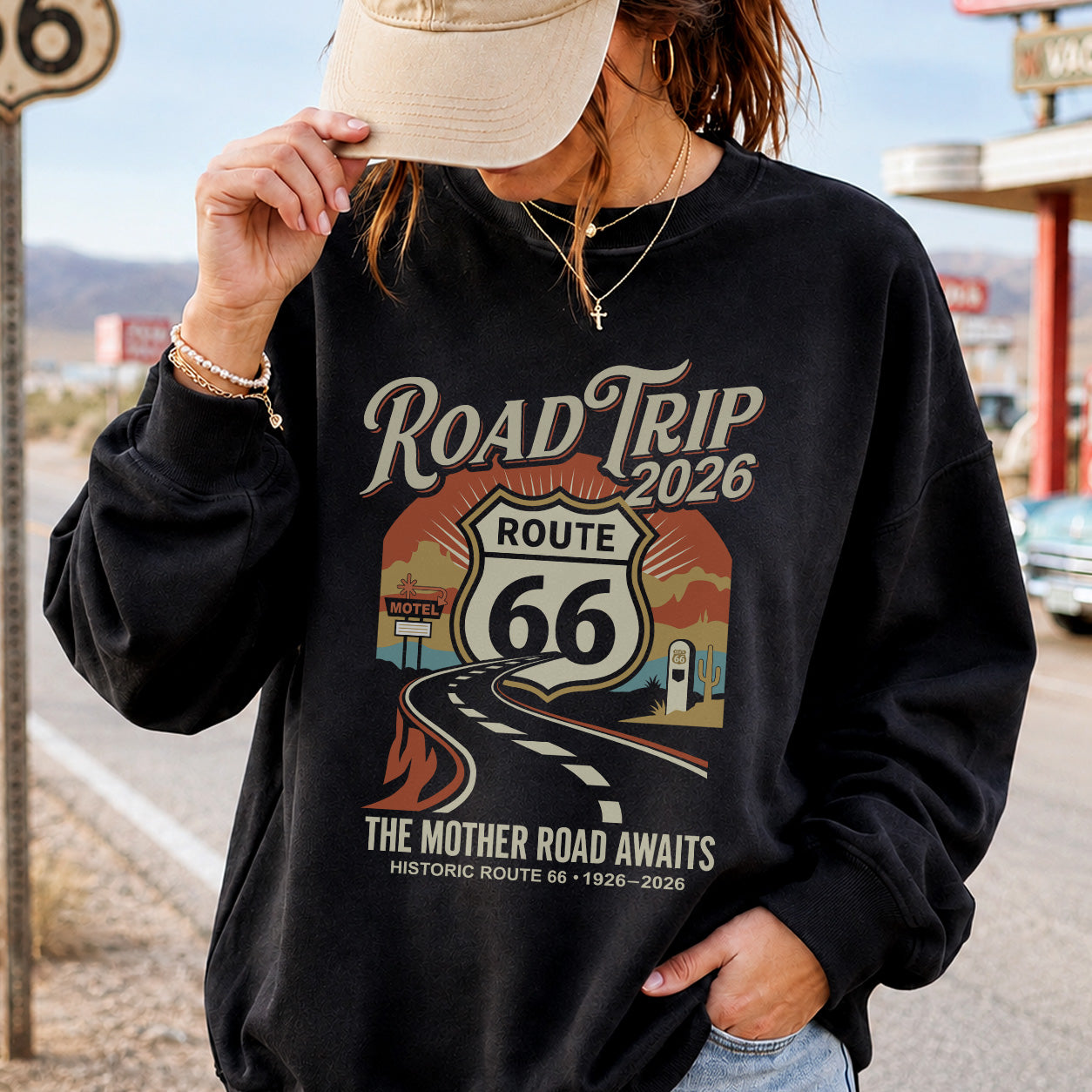 Route 66 Centennial 1926-2026 Road Trip Unisex Shirt