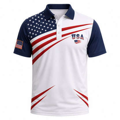 Patriotic Eagle 1776-2026 - USA 250th Anniversary Polo Shirt