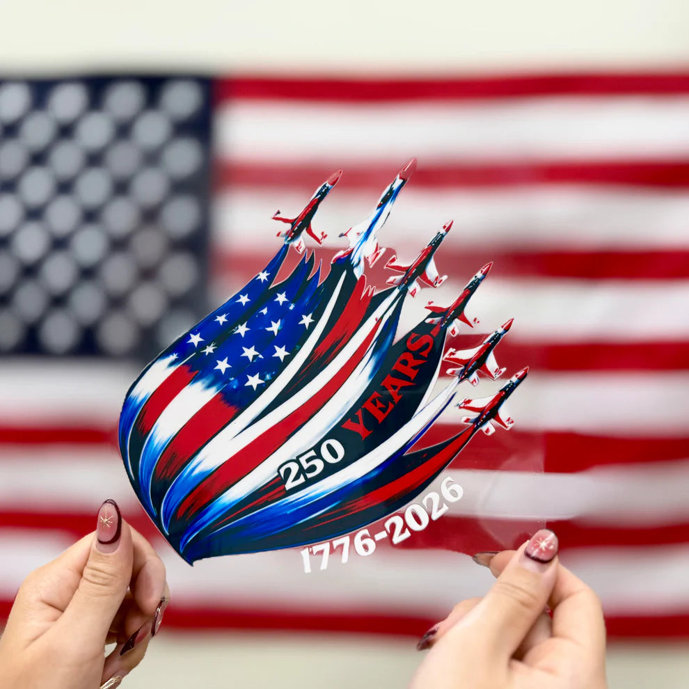 🔥 LIMITED TIME OFFER - American Eagle We The People 1776 250th Anniversary High Quality UV DTF 3D Decal