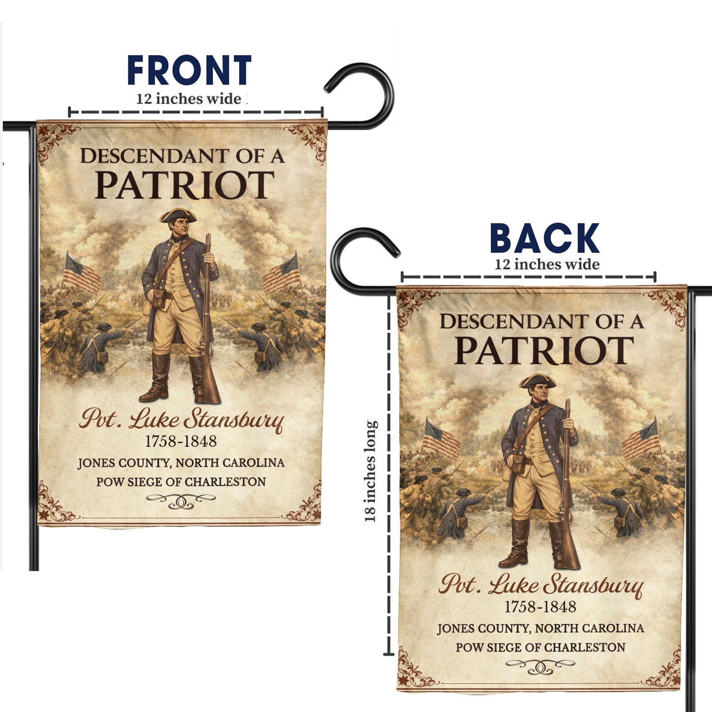 Custom Name USA Flag - 250th Anniversary Freedom 1776-2026