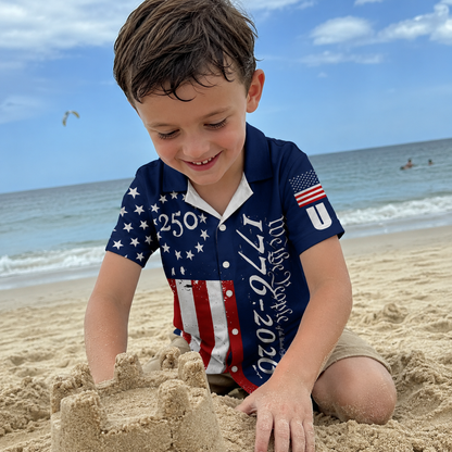 We the People 1776-2026 Stars and Stripes - USA 250th Anniversary Hawaiian Shirt Kid