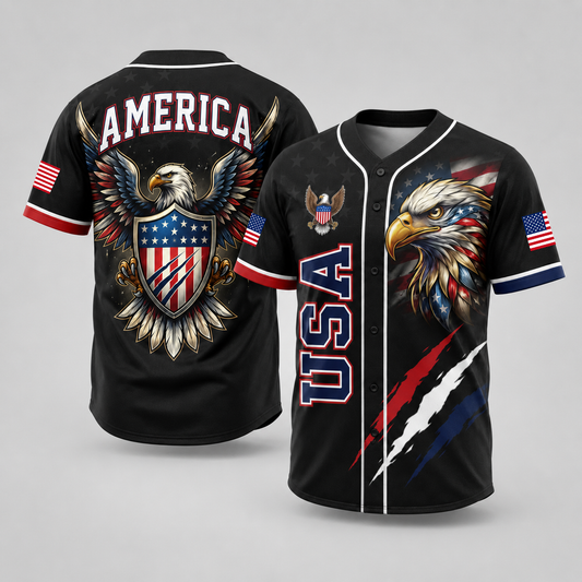 American Freedom Eagle - USA 250th Anniversary Baseball Jersey