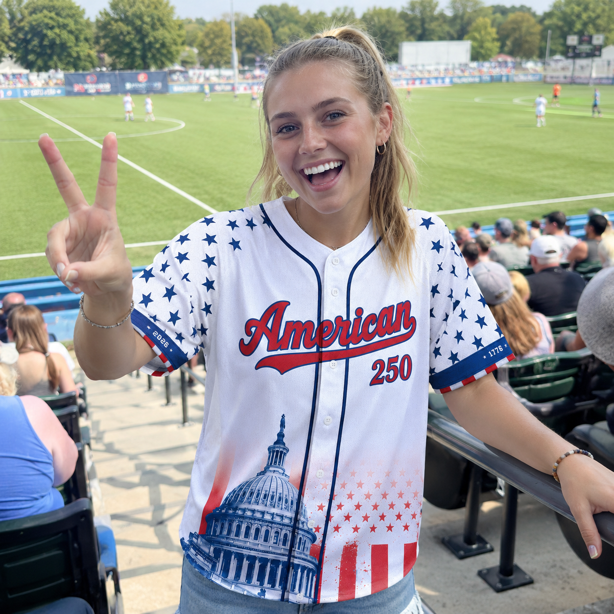 The Capitol Eagle Patriotic - USA 250th Anniversary Baseball Jersey