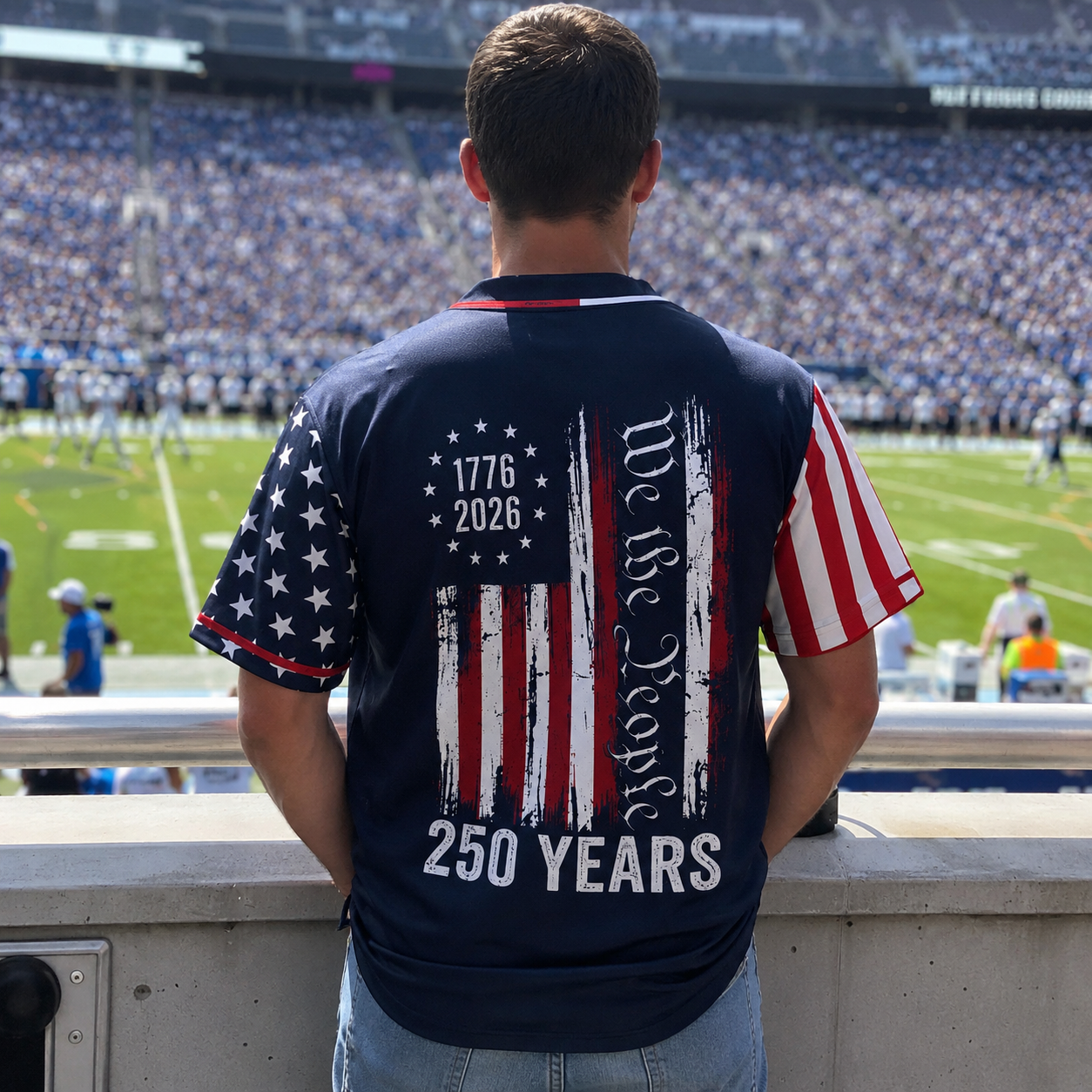 We The People America 250 Years - USA 250th Anniversary Baseball Jersey