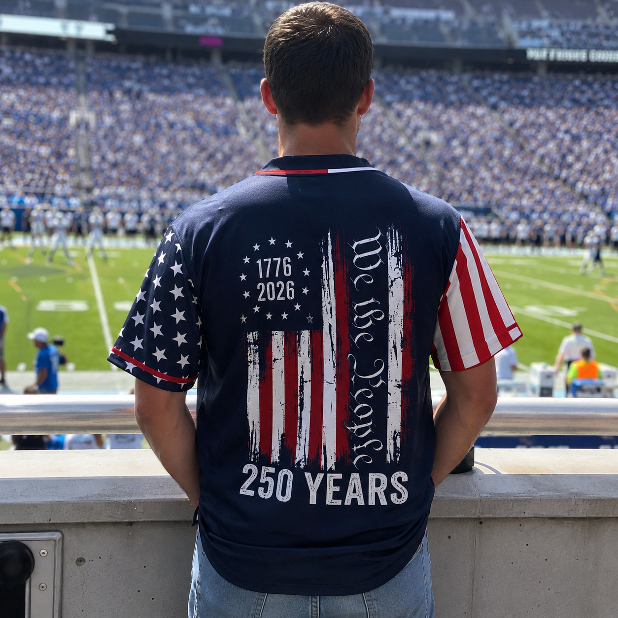 We The People America 250 Years - USA 250th Anniversary Baseball Jersey