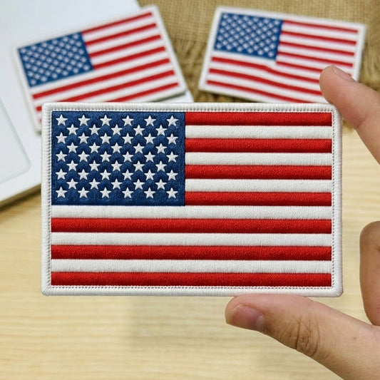 250th Anniversary Patriotic Embroidered Patch American Flag USA Patch 1776-2026
