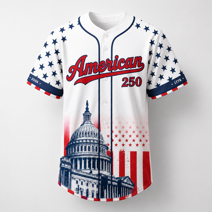 The Capitol Eagle Patriotic - USA 250th Anniversary Baseball Jersey