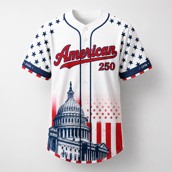 The Capitol Eagle Patriotic - USA 250th Anniversary Baseball Jersey
