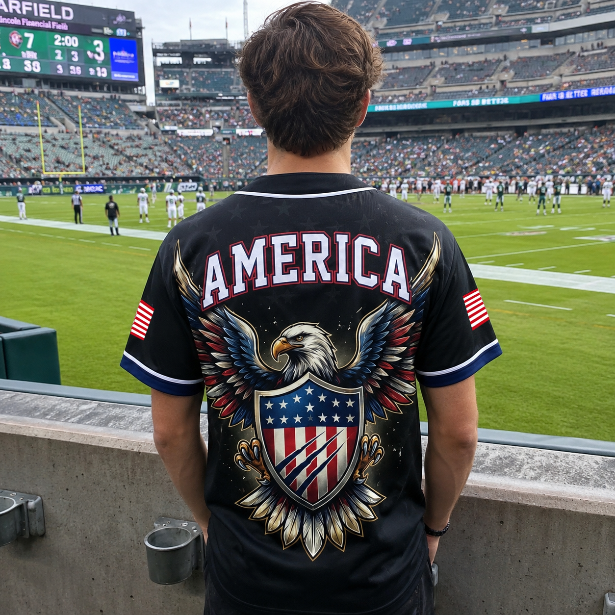 American Freedom Eagle - USA 250th Anniversary Baseball Jersey