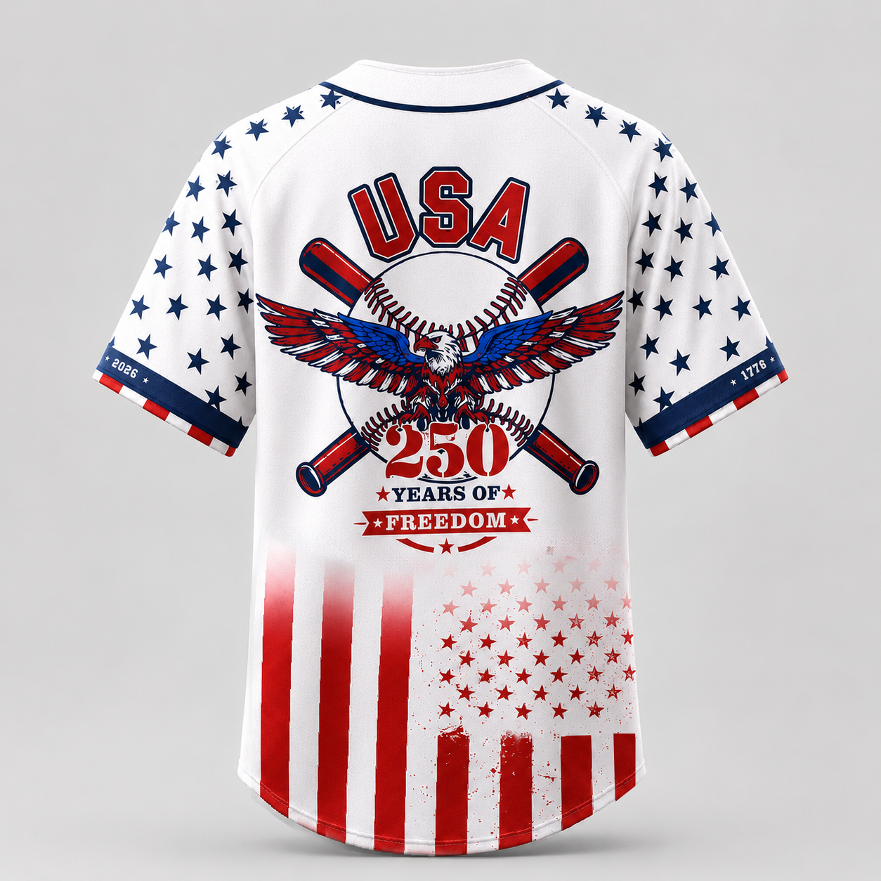 The Capitol Eagle Patriotic - USA 250th Anniversary Baseball Jersey