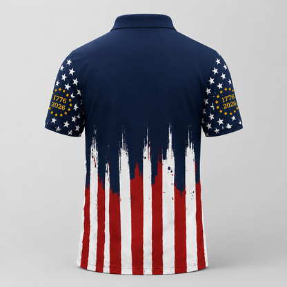 Patriotic Eagle 1776-2026 - USA 250th Anniversary Polo Shirt