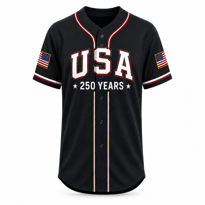 Statue of Liberty 250 Years - USA 250th Anniversary Baseball Jersey