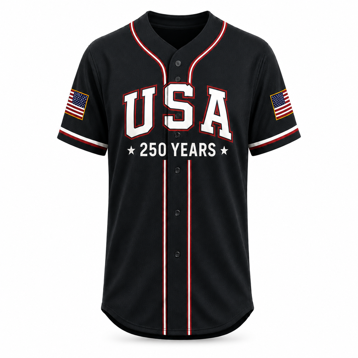 Unisex USA Flag - USA 250th Anniversary Baseball Jersey