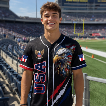 American Freedom Eagle - USA 250th Anniversary Baseball Jersey