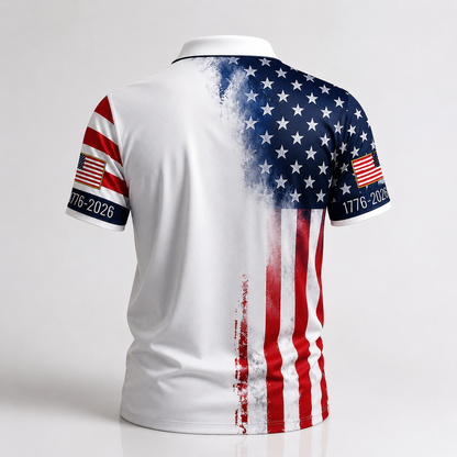 Patriotic Eagle 1776-2026 - USA 250th Anniversary Polo Shirt