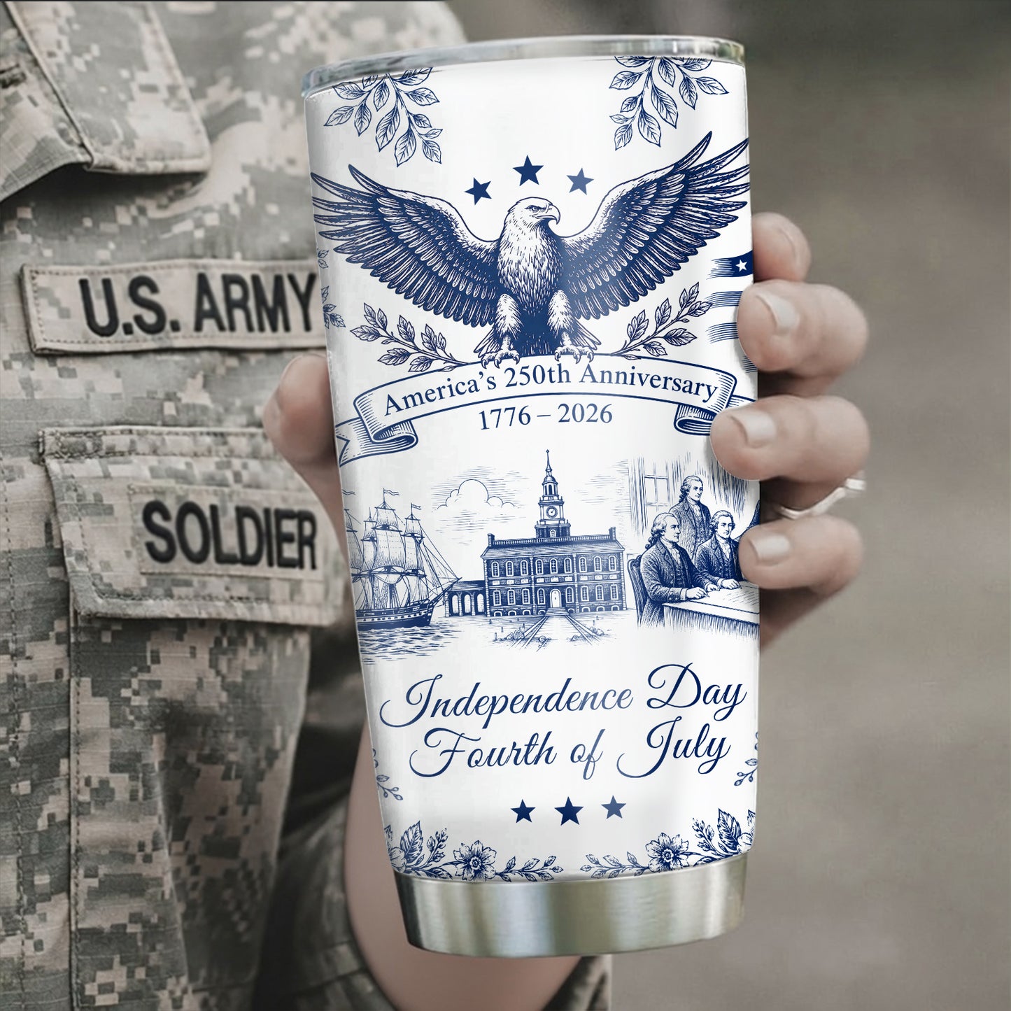 Patriotic Semiquincentennial 1776-2026 Tumbler - 250 Years Anniversary 20oz Tumbler