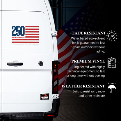 🔥 LIMITED TIME OFFER - Independence Day American Flag High Quality UV DTF 3D Decal