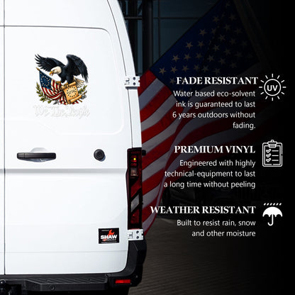 🔥 LIMITED TIME OFFER - American Eagle We The People 1776 250th Anniversary High Quality UV DTF 3D Decal
