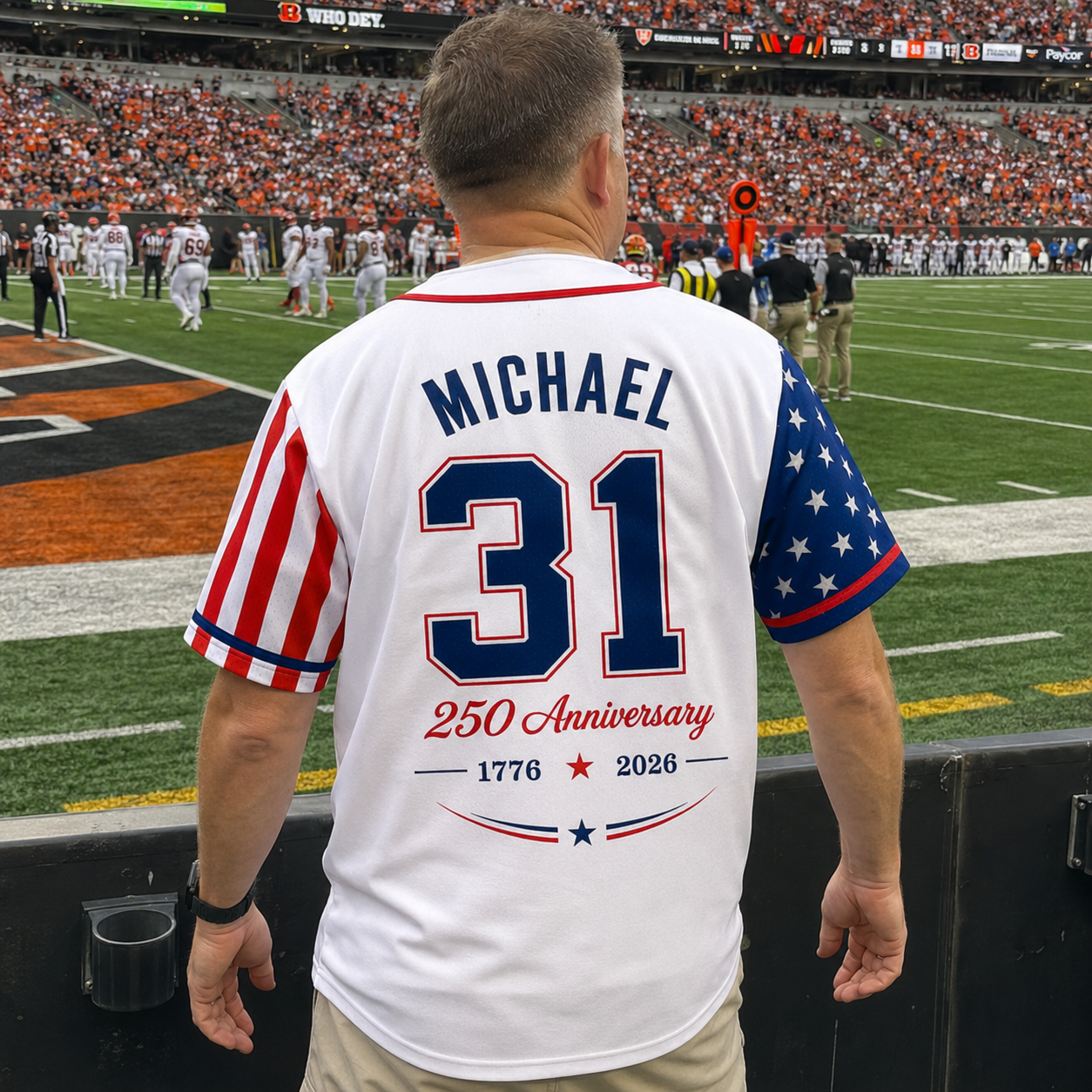 Personalized Lady Liberty America - 250th Anniversary Baseball Jersey