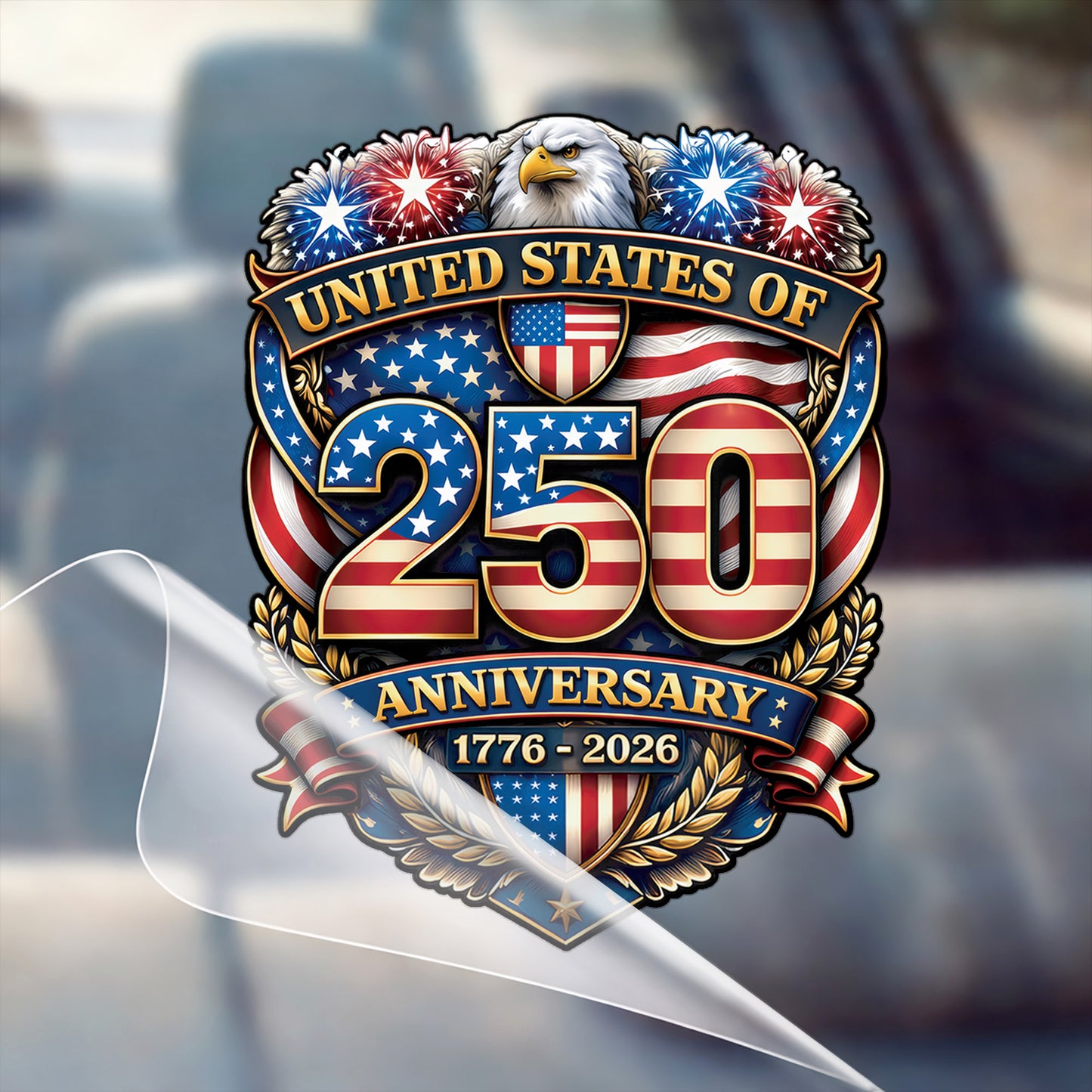🔥 LIMITED TIME OFFER - USA 250th Anniversary Eagle High Quality UV DTF 3D Decal