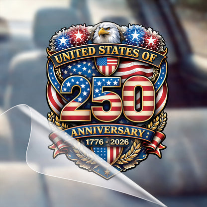 🔥 LIMITED TIME OFFER - USA 250th Anniversary Eagle High Quality UV DTF 3D Decal