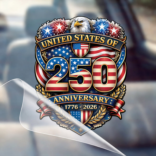 🔥 LIMITED TIME OFFER - USA 250th Anniversary Eagle High Quality UV DTF 3D Decal