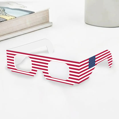 USA 250th Anniversary Patriotic Eyewear - Independence Day Paper Glasses