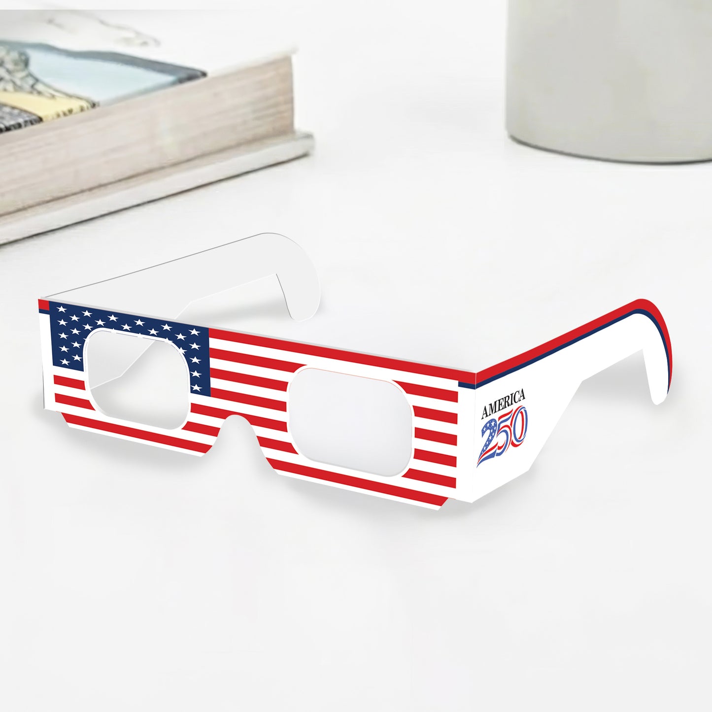 USA 250th Anniversary Patriotic Eyewear - Independence Day Paper Glasses