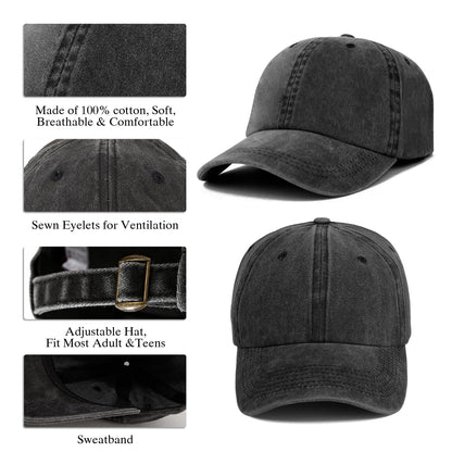 USA Eagle 1776-2026 Printed Vintage Washed Baseball Cap | 250th Anniversary Hat