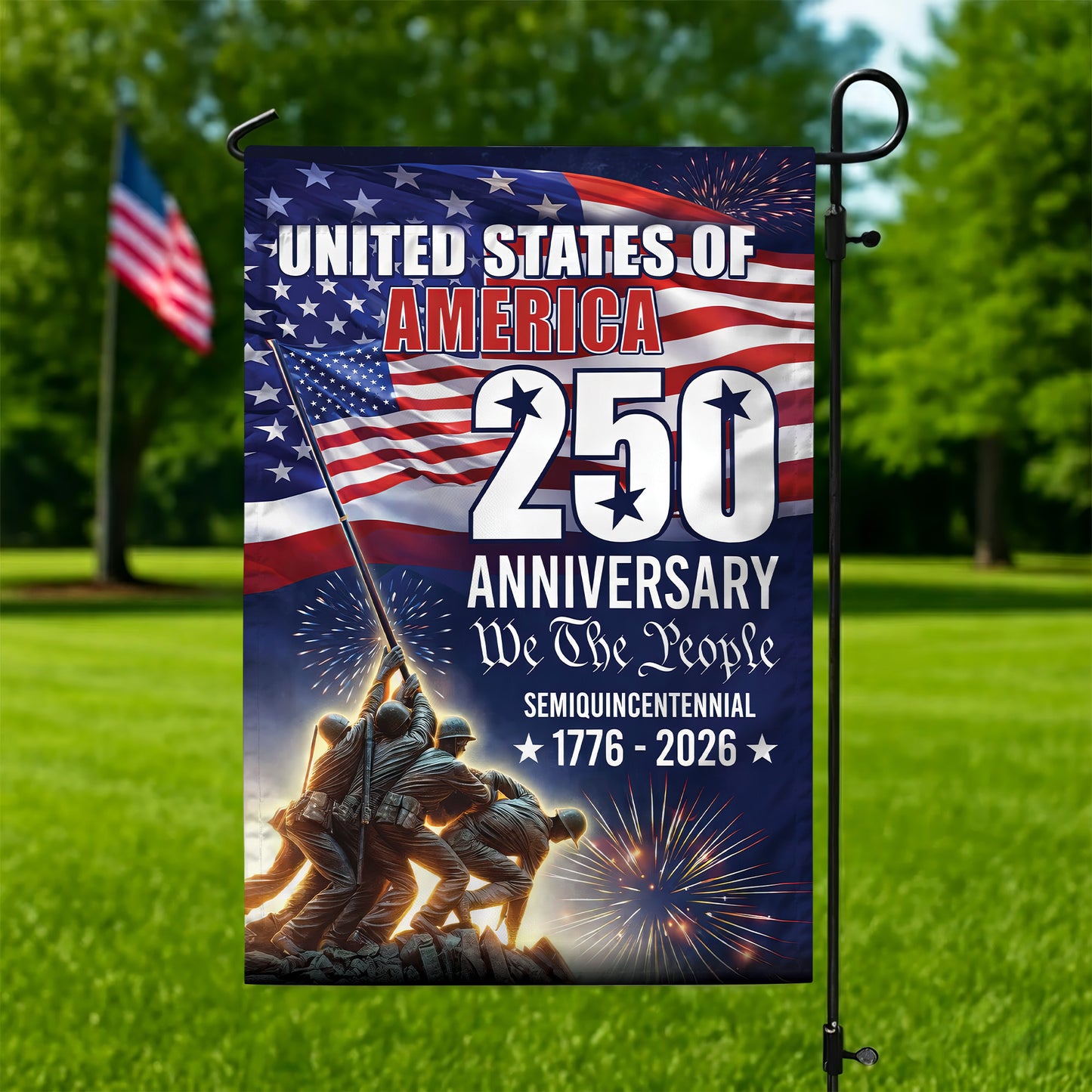We The People 250th Anniversary American Flag, Patriotic 1776 2026