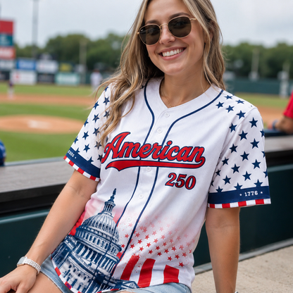 The Capitol Eagle Patriotic - USA 250th Anniversary Baseball Jersey